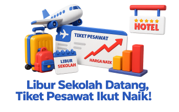 Libur Sekolah Datang, Tiket Pesawat Ikut Naik!