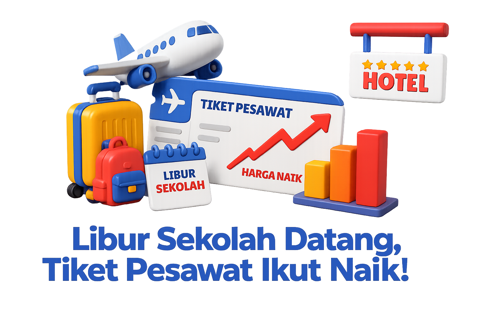 Libur Sekolah Datang, Tiket Pesawat Ikut Naik!